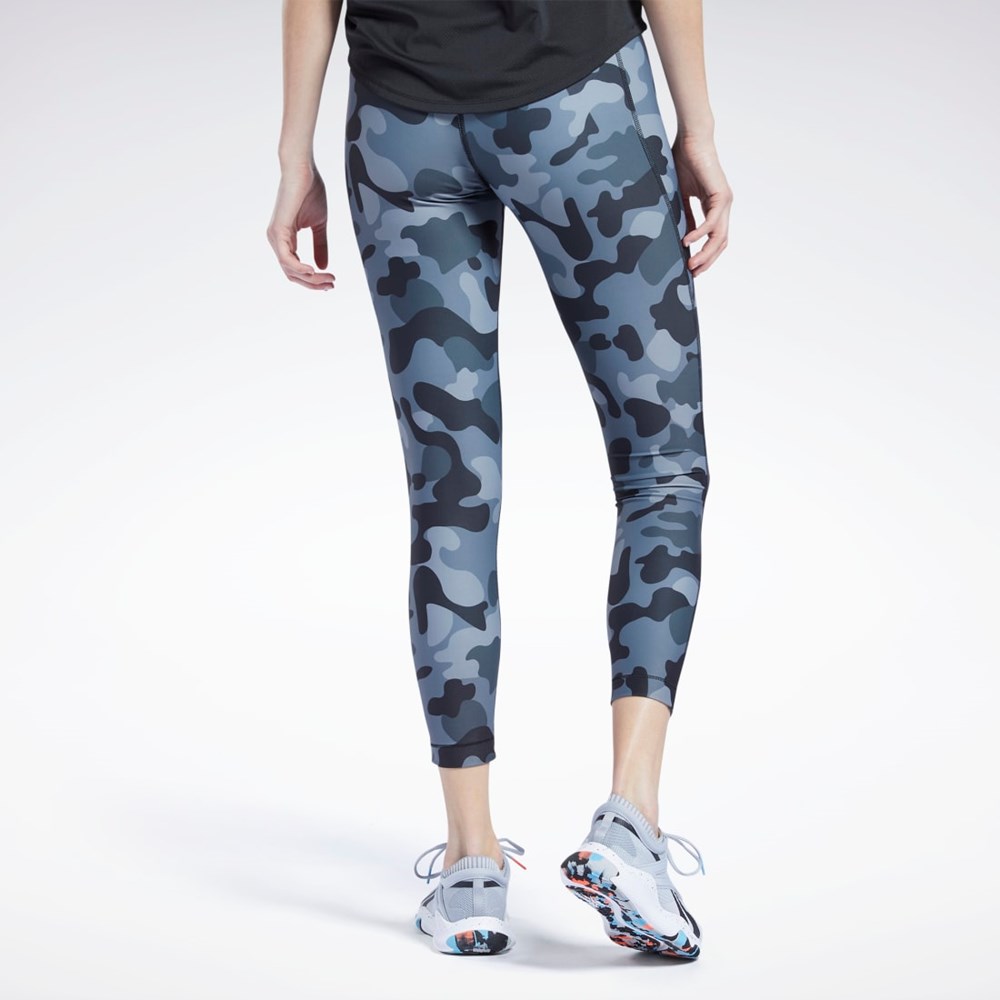 Reebok Lux Bold High-Rise Leggings Czarne | SHAX-17902