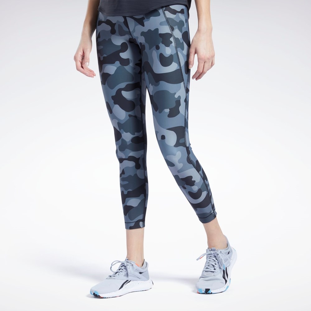 Reebok Lux Bold High-Rise Leggings Czarne | SHAX-17902