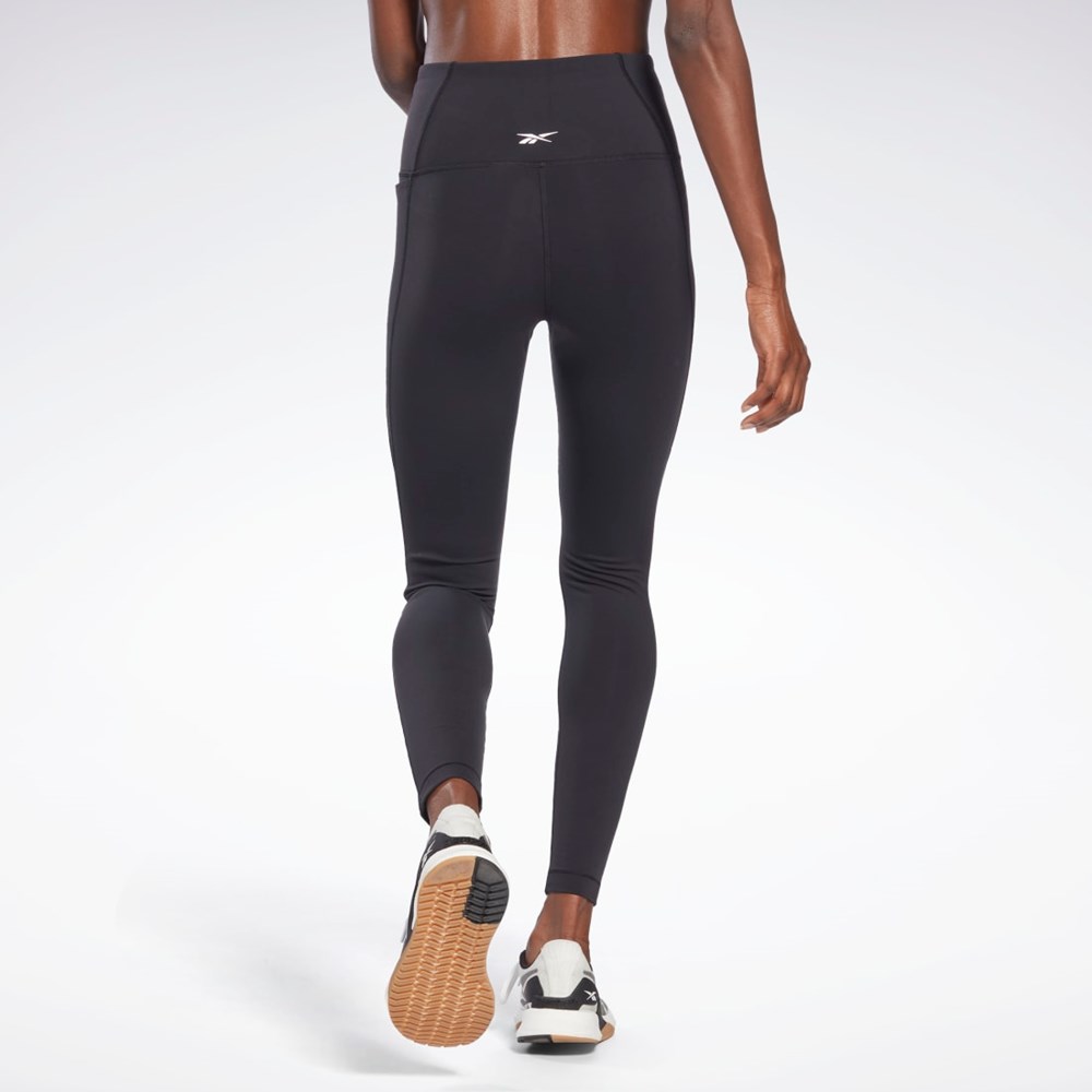 Reebok Lux High-Waisted Tights Czarne | SEWJ-95483