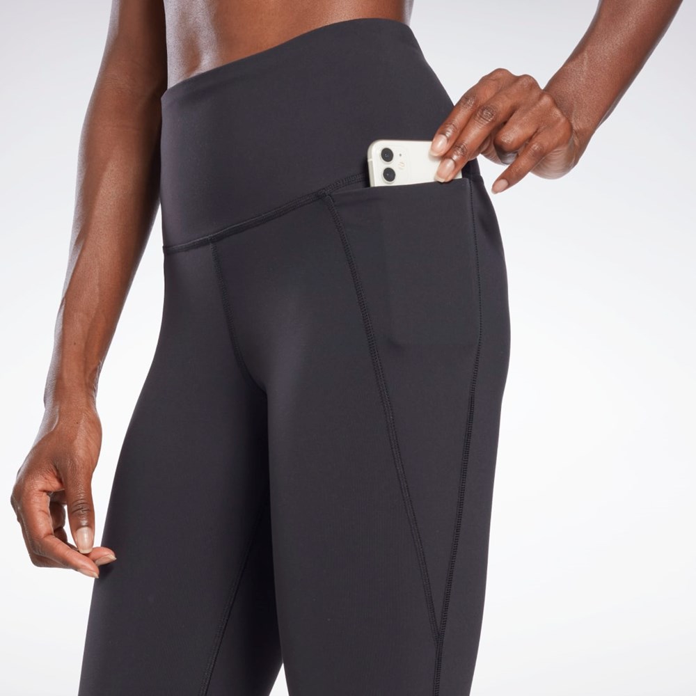 Reebok Lux High-Waisted Tights Czarne | SEWJ-95483