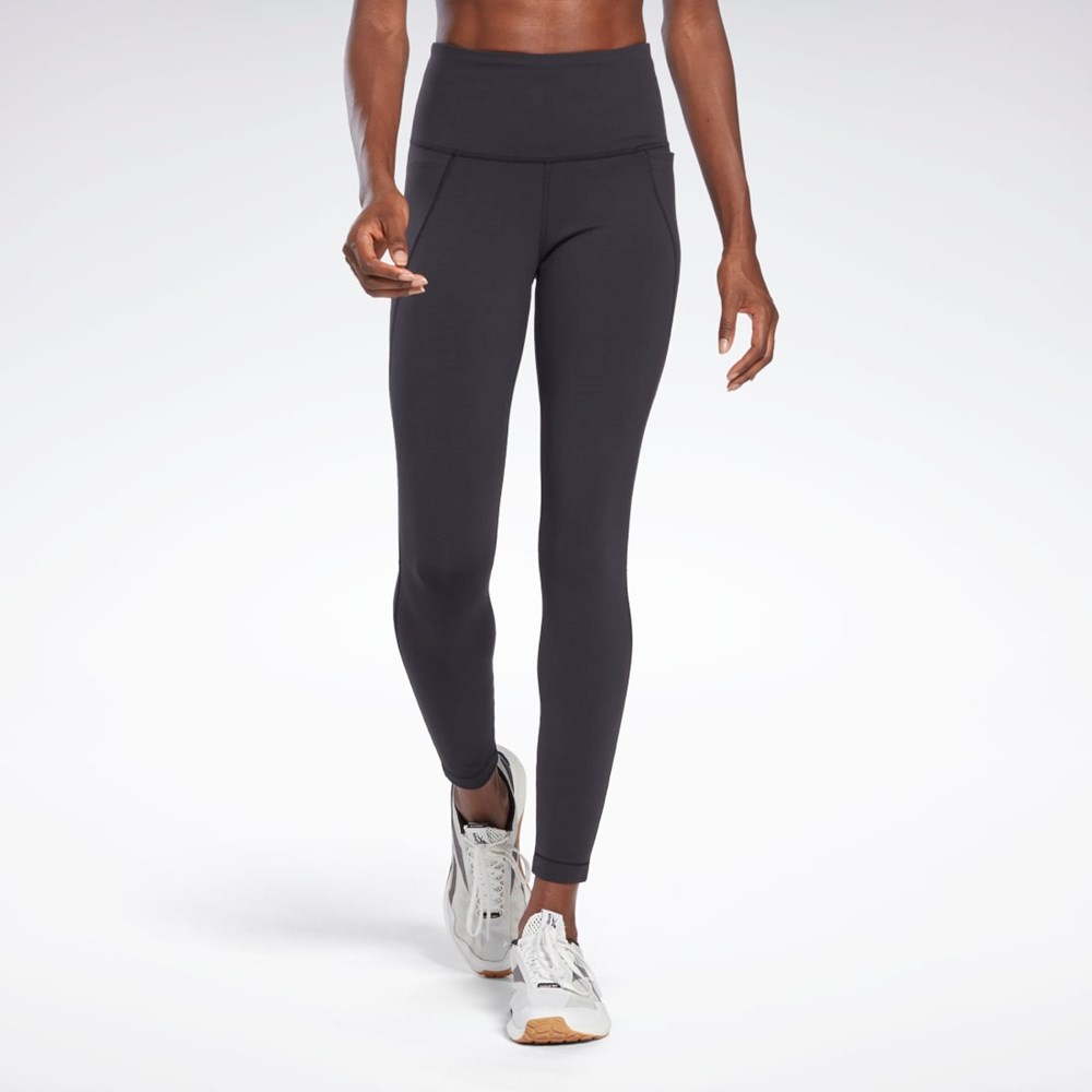 Reebok Lux High-Waisted Tights Czarne | SEWJ-95483