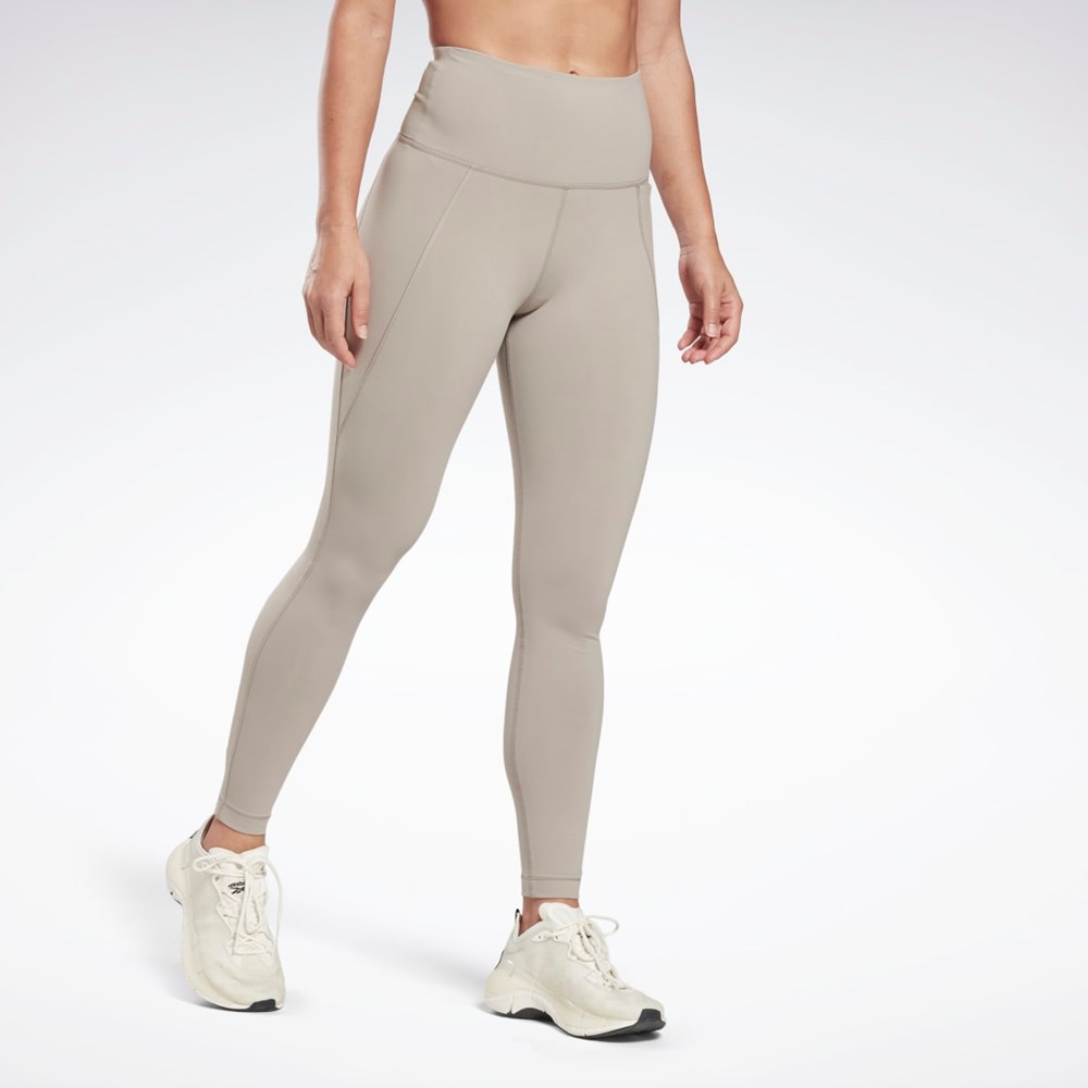 Reebok Lux High-Waisted Tights Szare | IBLQ-97580