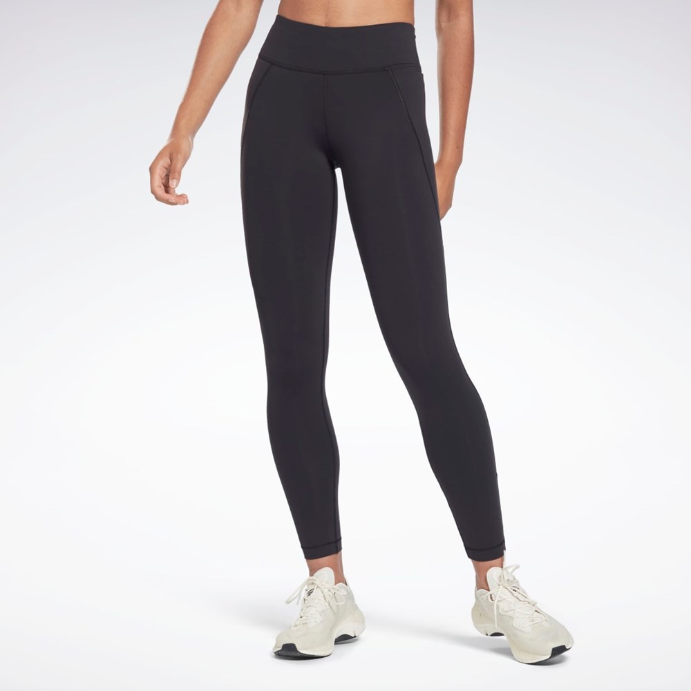 Reebok Lux Leggings Czarne | GQFW-54628