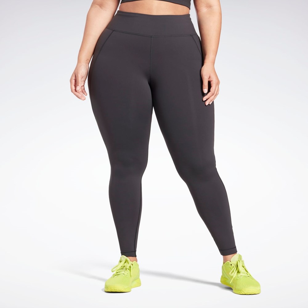 Reebok Lux Leggings (Plus Size) Czarne | CSVY-03291