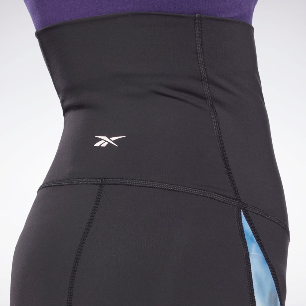 Reebok Lux Maternity Bike Shorts Czarne | IPYJ-81095