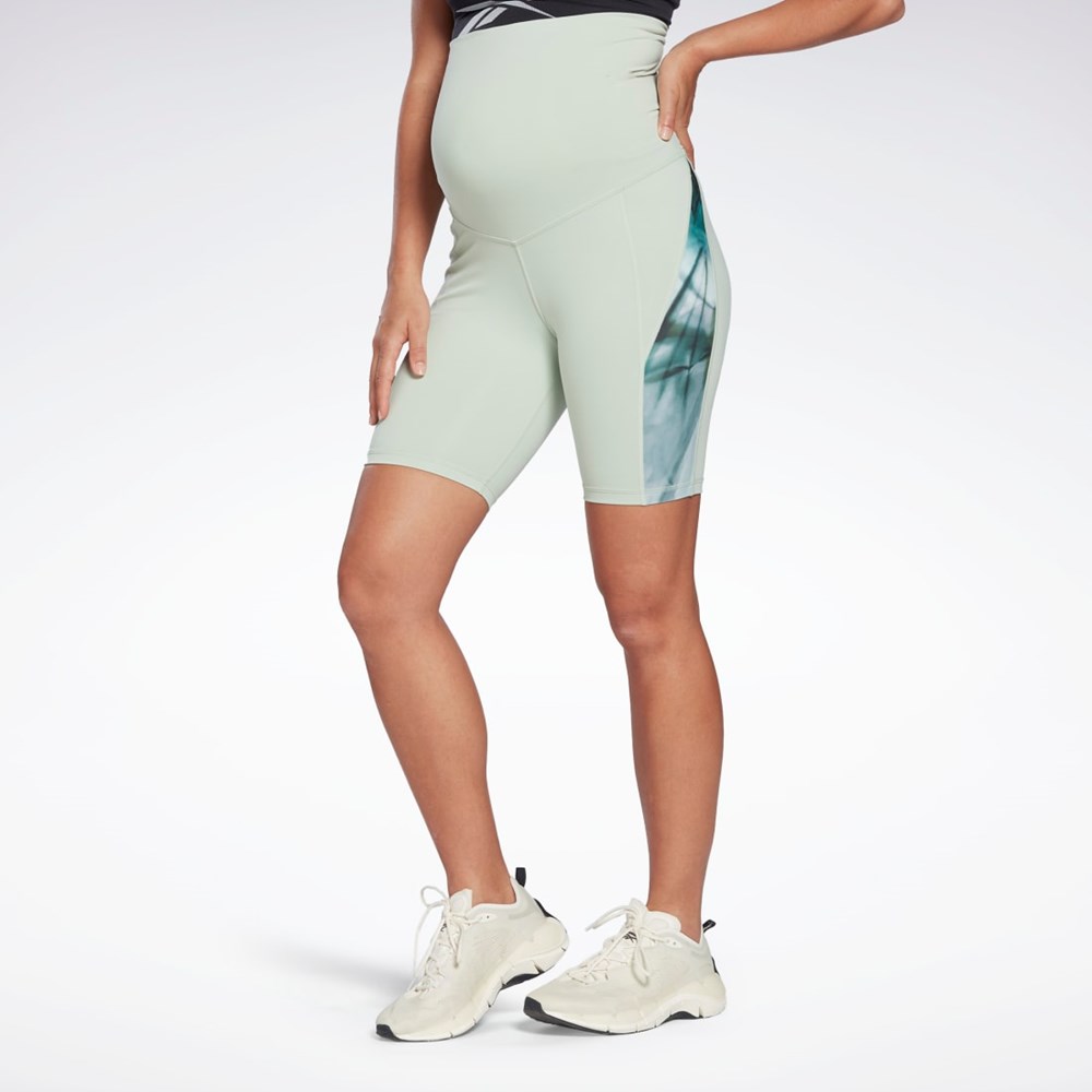 Reebok Lux Maternity Bike Shorts Głęboka | ASIE-73029