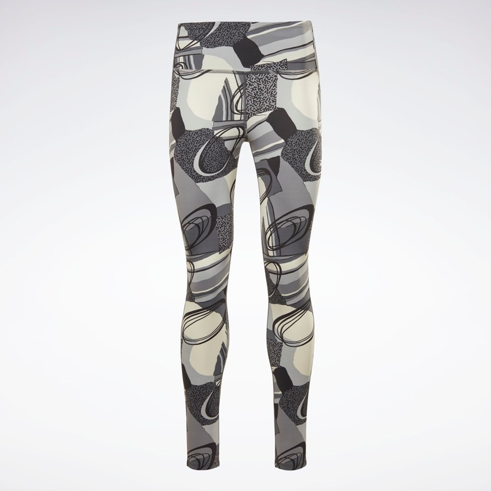 Reebok Lux Perform Leggings Czarne | JZDF-60932