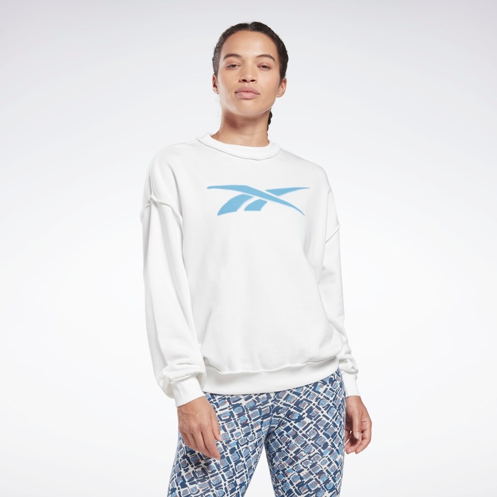 Reebok MYT Crew Sweatshirt Białe | YPRO-83019