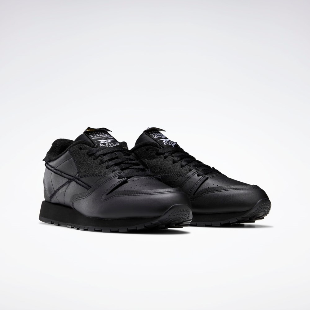 Reebok Maison Margiela CL Memory of Shoes Czarne Białe Czarne | DAMX-02498