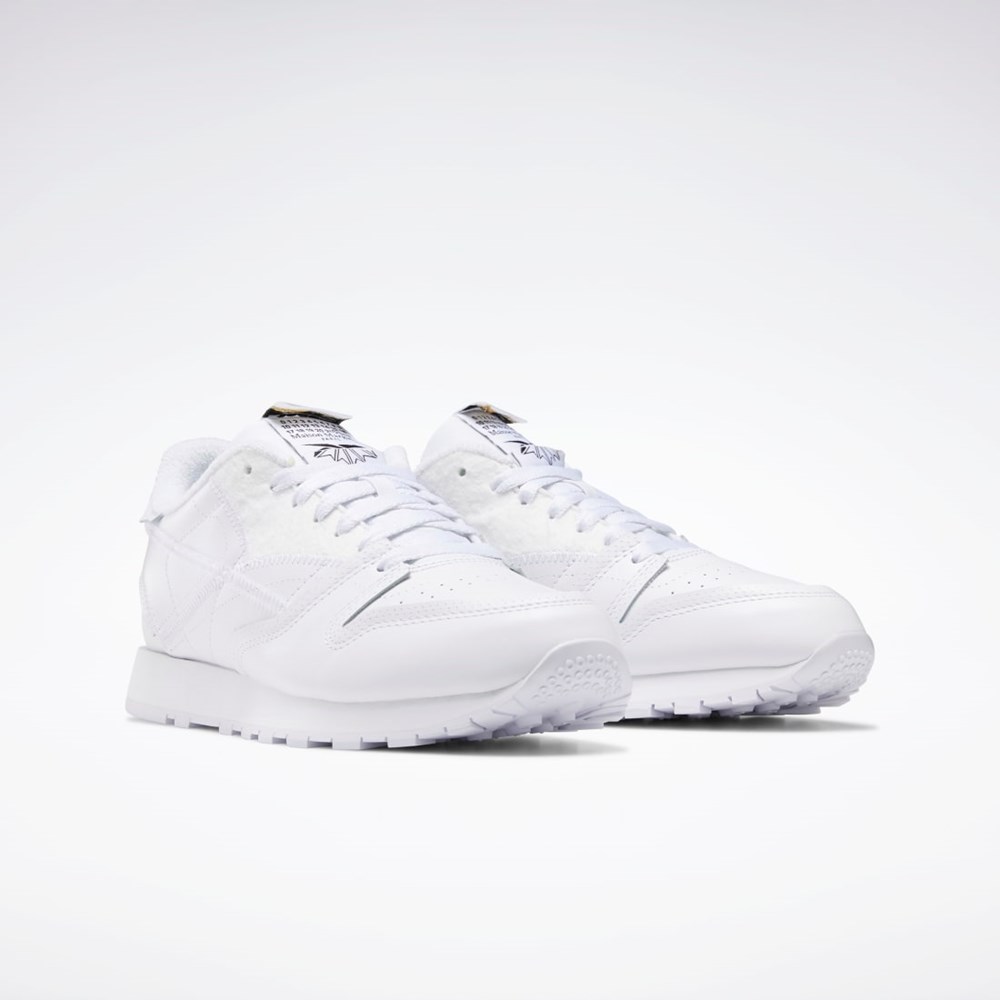 Reebok Maison Margiela CL Memory of Shoes Białe Czarne Białe | FINP-97856