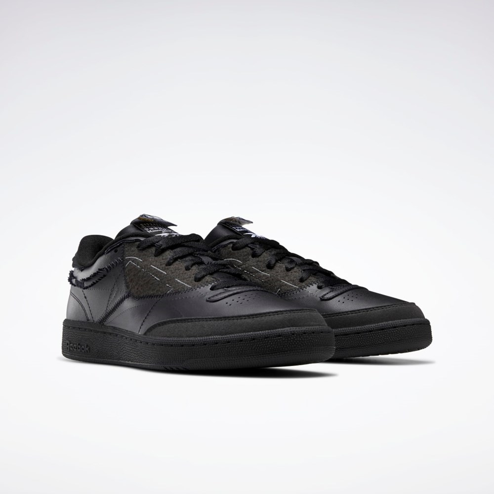 Reebok Maison Margiela Club C Memory Of Shoes Czarne Białe Czarne | QKMY-35816