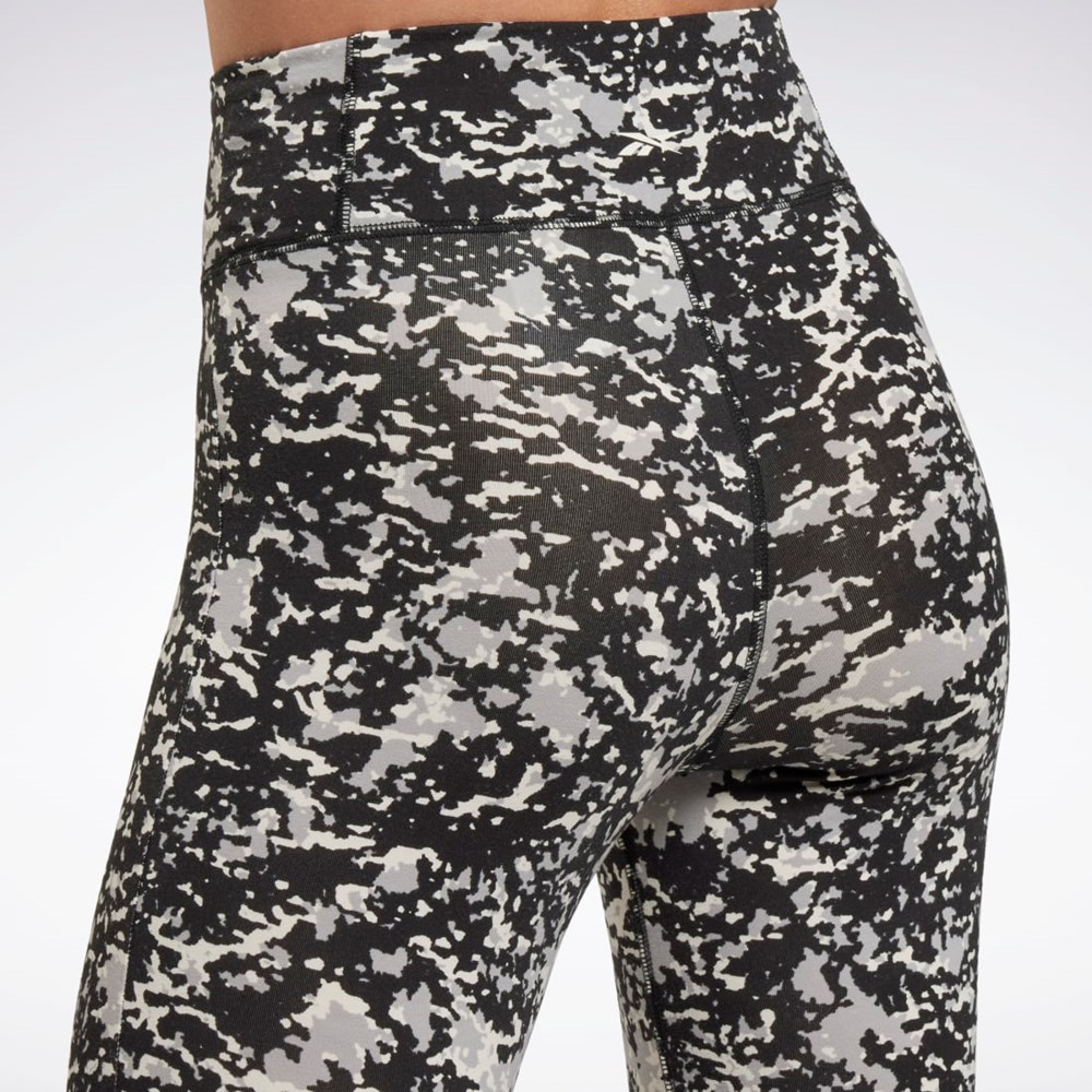 Reebok Modern Safari Bawełniane Leggings Czarne | DYZO-76304