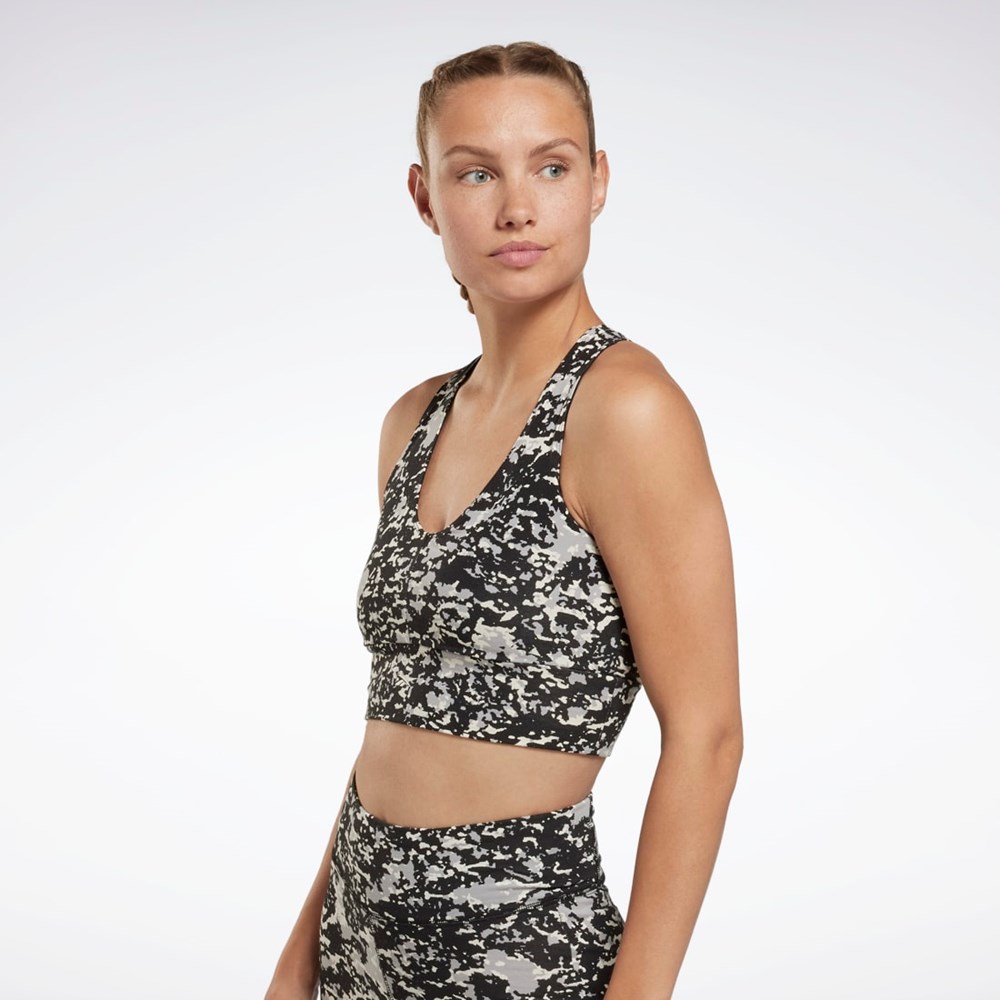 Reebok Modern Safari Bralette Czarne | LXRG-47526