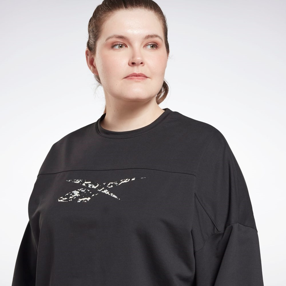 Reebok Modern Safari Coverup (Plus Size) Czarne | BJWV-29170