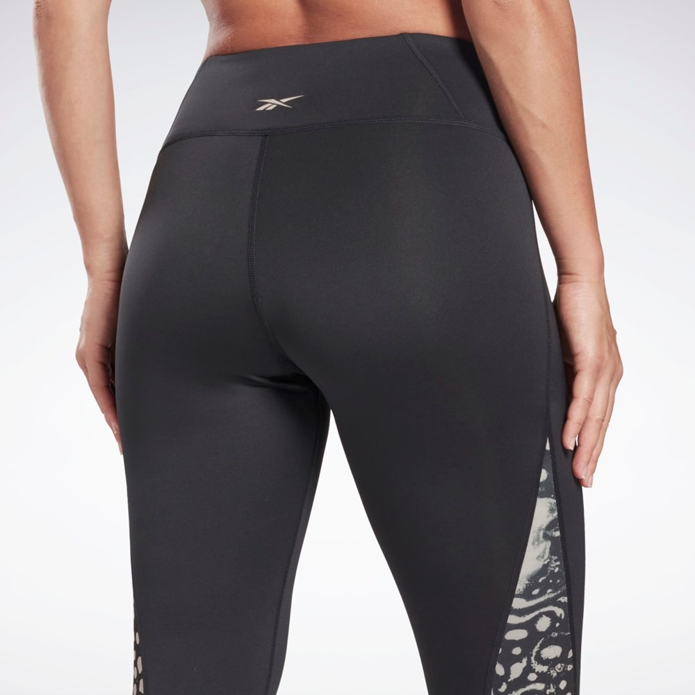 Reebok Modern Safari Leggings Czarne | JGCO-81365