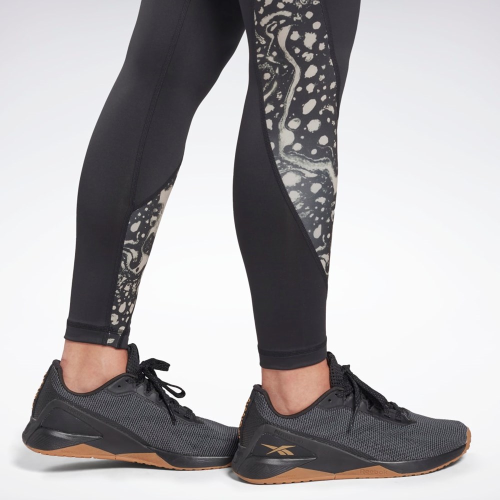 Reebok Modern Safari Leggings Czarne | JGCO-81365