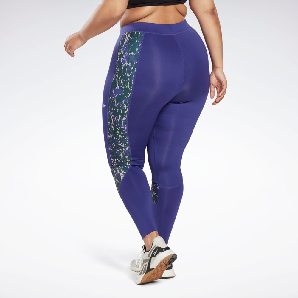 Reebok Modern Safari Leggings (Plus Size) Fioletowe | RZJW-65237