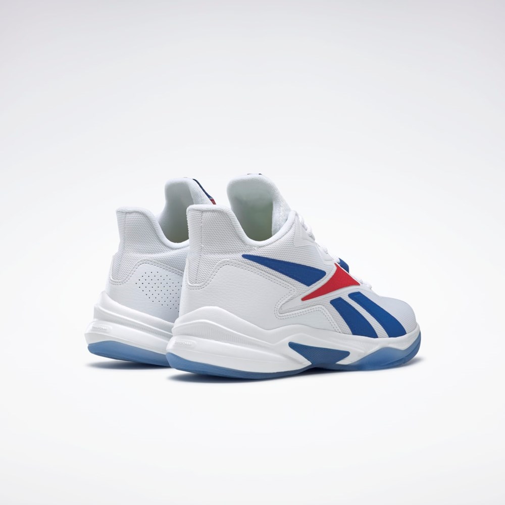 Reebok More Buckets Basketball Shoes Białe Niebieskie Czerwone | TXMQ-05941