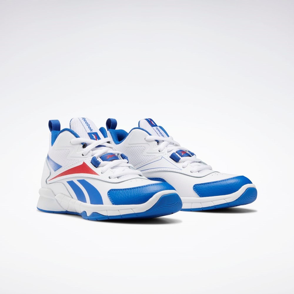 Reebok More Buckets Shoes - Preschool Białe Niebieskie Czerwone | INVM-94806