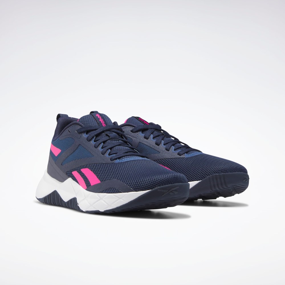 Reebok NFX Treningowe Shoes Granatowe Niebieskie Różowe | IBJH-83402