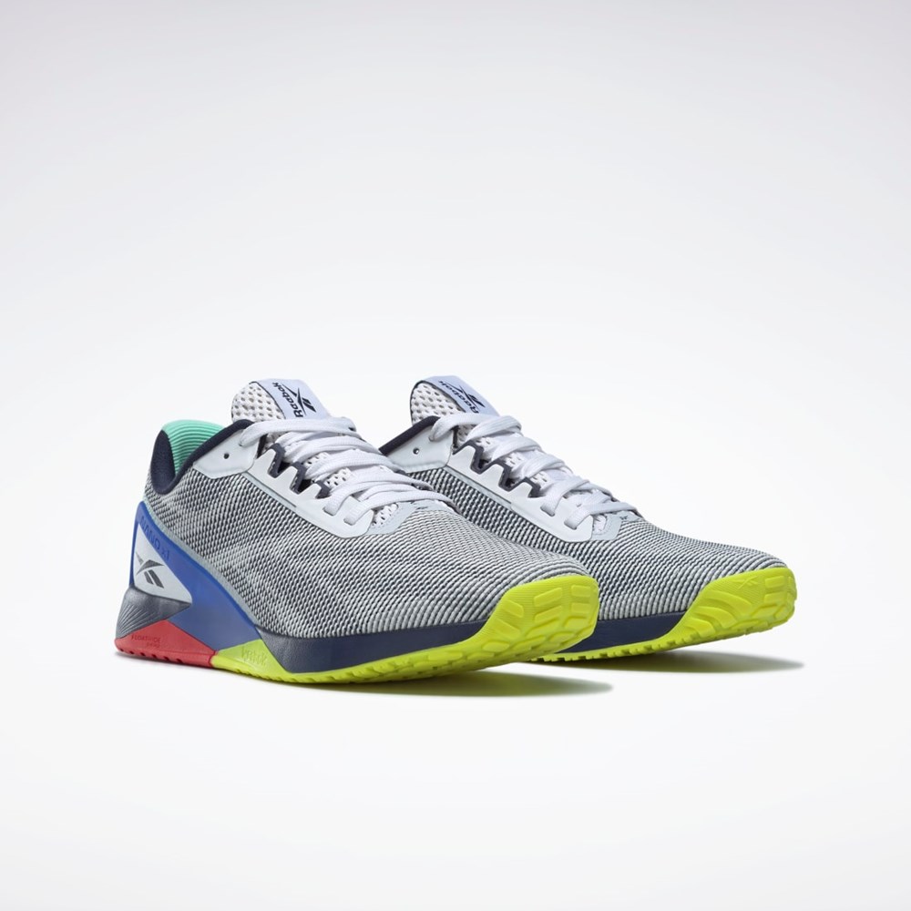 Reebok Nano X1 Grit Treningowe Shoes Białe Granatowe Niebieskie | OXNU-06597