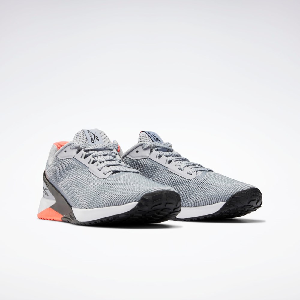 Reebok Nano X1 Grit Treningowe Shoes Szare Czarne Pomarańczowe | DFTX-14025