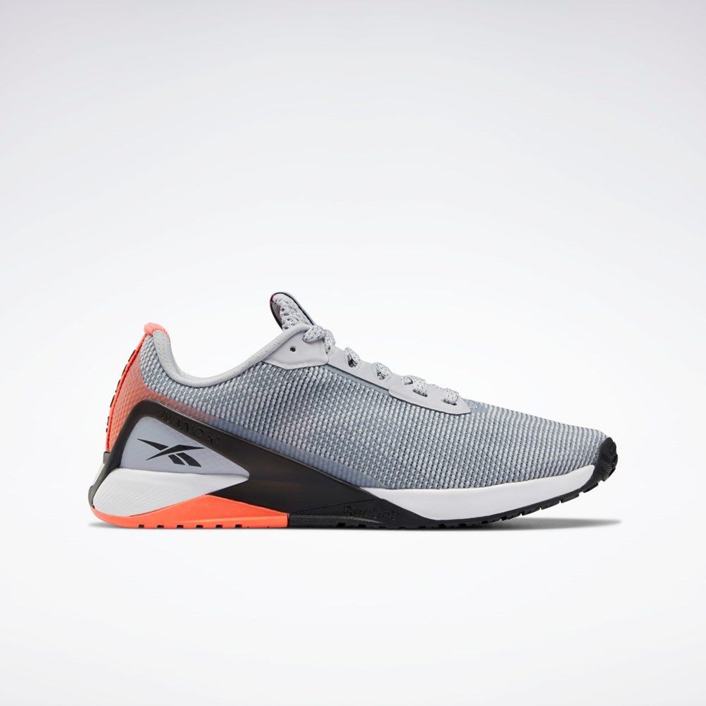 Reebok Nano X1 Grit Treningowe Shoes Szare Czarne Pomarańczowe | DFTX-14025