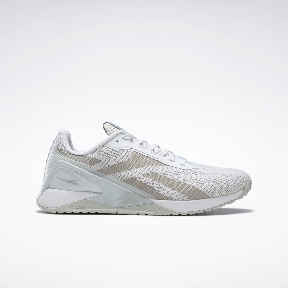 Reebok Nano X1 Treningowe Shoes Białe Białe Szare | BWKR-52463