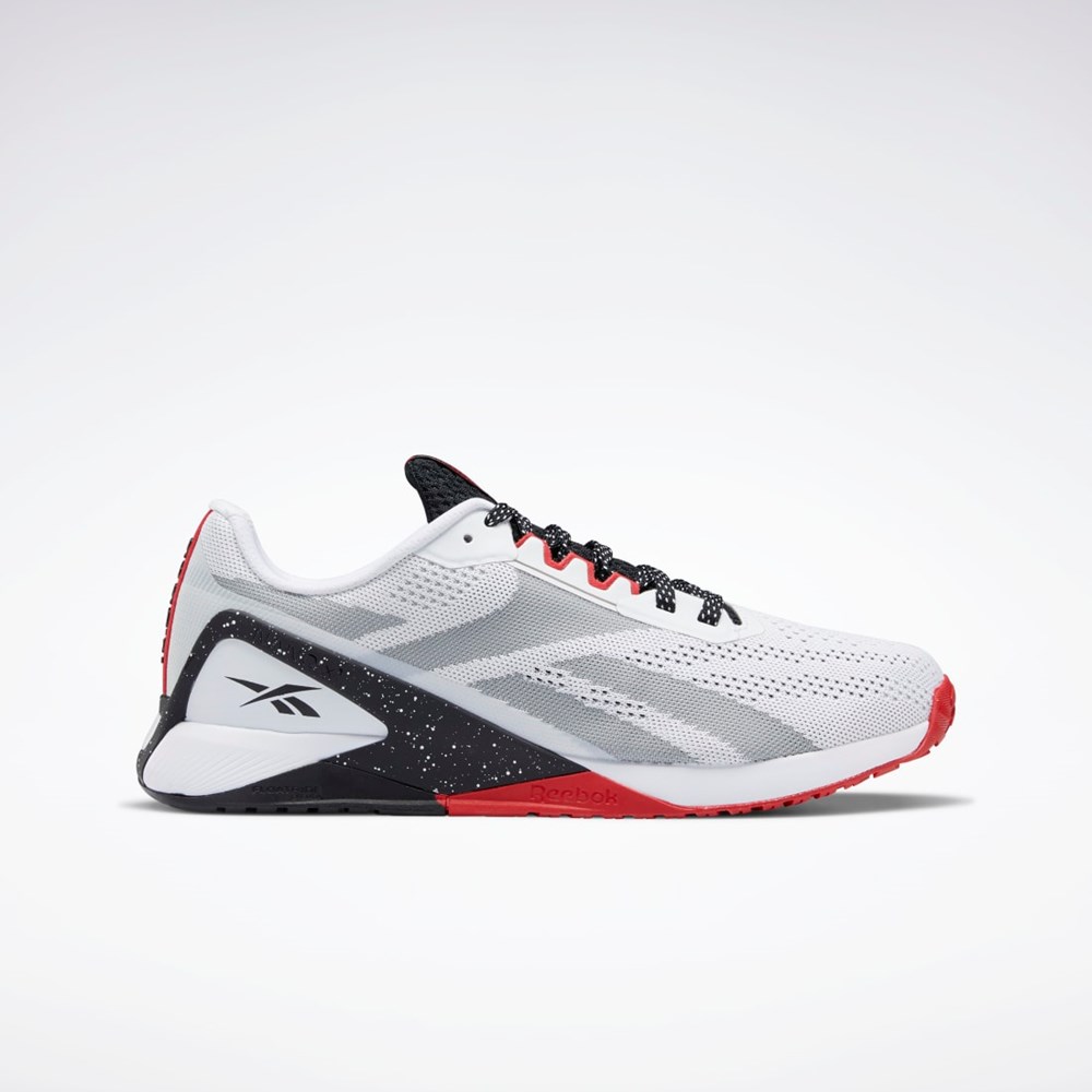 Reebok Nano X1 Treningowe Shoes Białe Czarne Czerwone | OXLT-49201