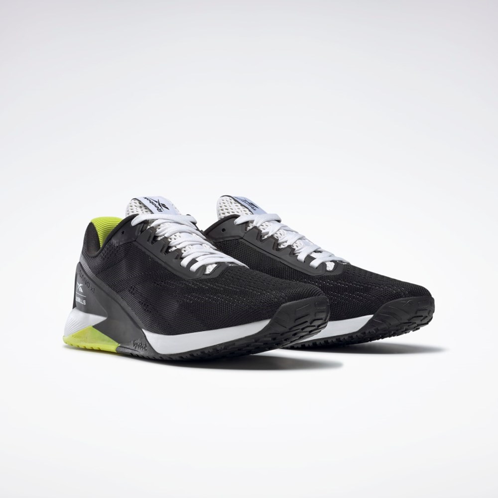 Reebok Nano X1 Treningowe Shoes Les Mills® Czarne Białe Żółte | BEFO-85374