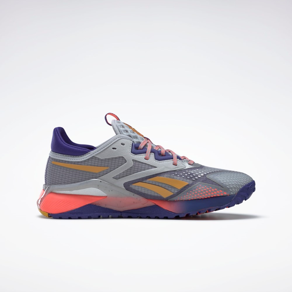 Reebok Nano X2 TR Adventure Treningowe Shoes Szare Fioletowe Pomarańczowe | QFSH-52138