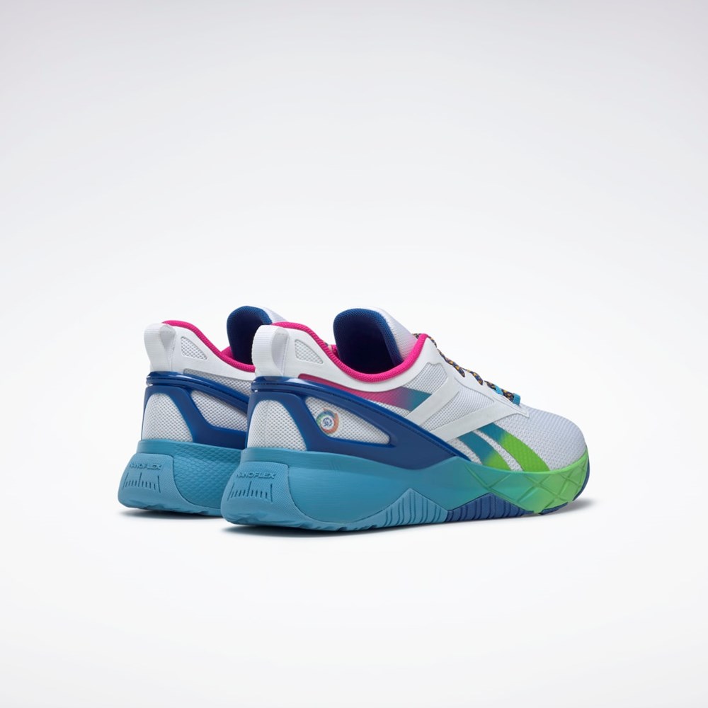 Reebok Nanoflex Parafit TR Shoes Białe Niebieskie Niebieskie | DZTC-41590