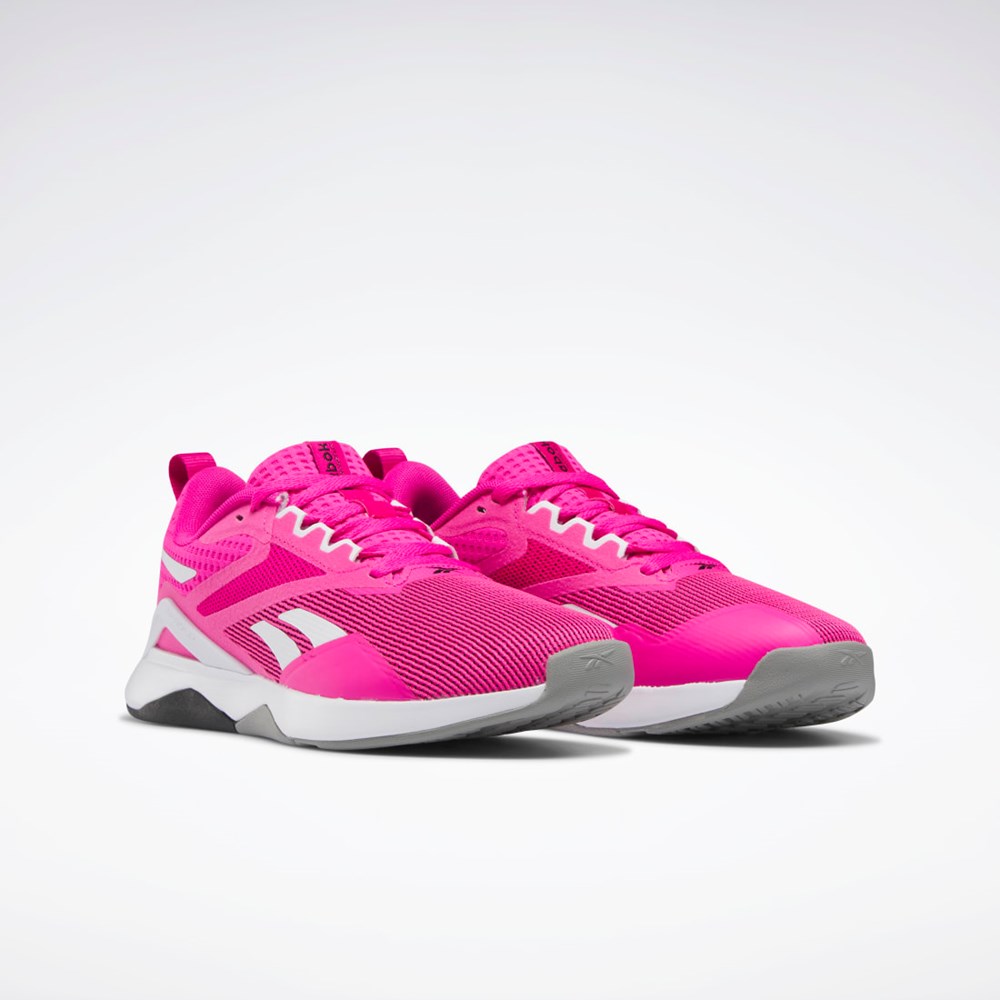 Reebok Nanoflex TR 2.0 Treningowe Shoes Różowe Białe Szare | YJSX-64175