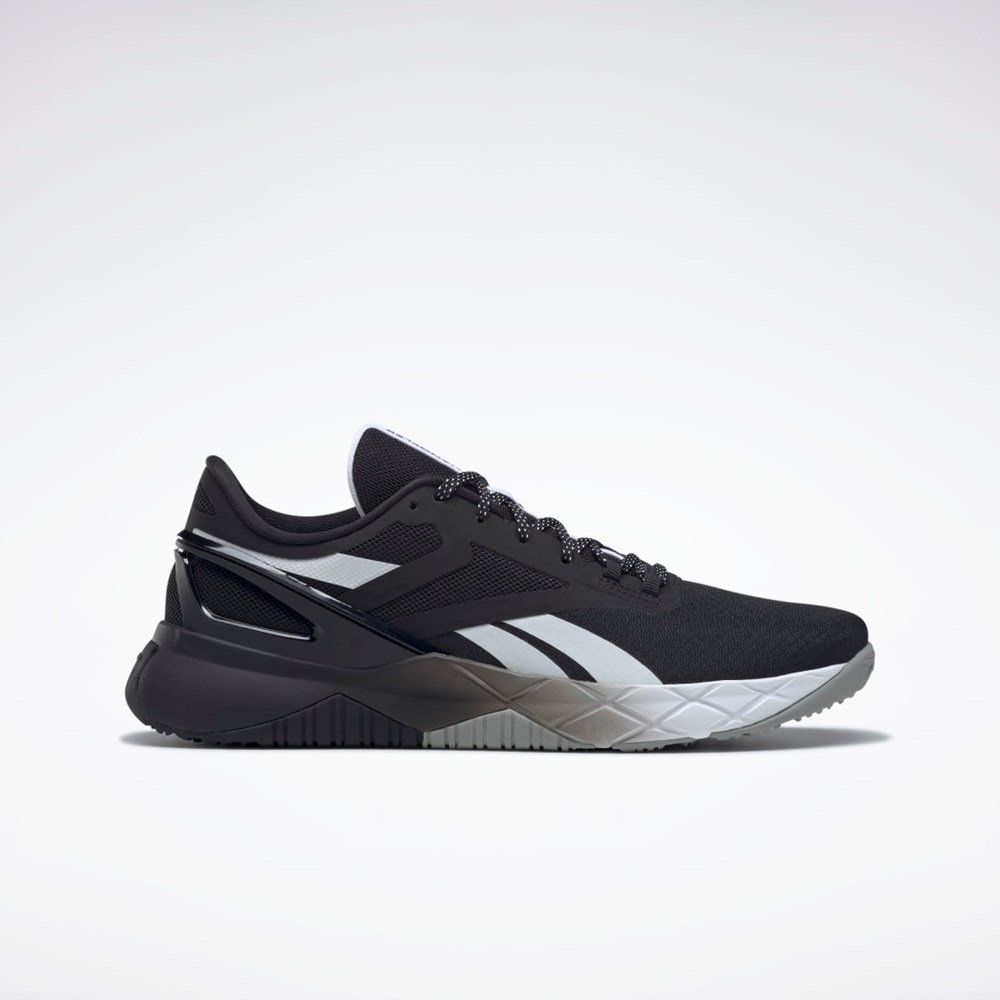 Reebok Nanoflex TR Treningowe Shoes Czarne Białe Szare | WFCD-29601