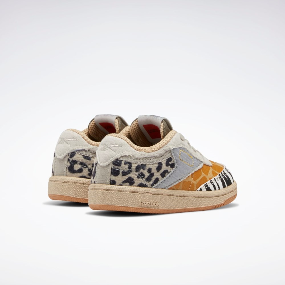 Reebok National Geographic Club C Shoes - Toddler Oatmeal / Sand Stone / Soft Camel | LZCF-10263