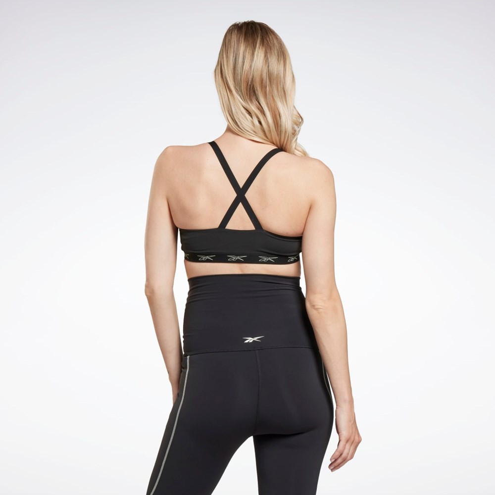 Reebok Nursing Sports Bra Czarne | APUB-72486