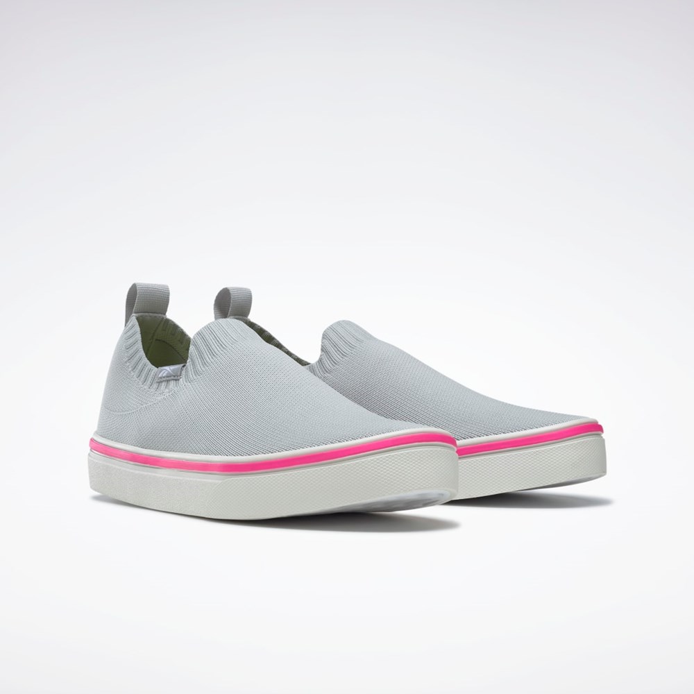 Reebok OnLux Slip-On Shoes Szare Białe Różowe | JTFI-31786