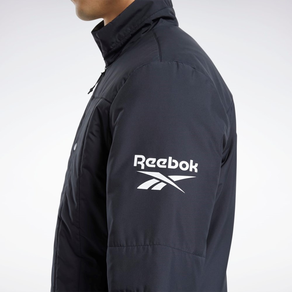 Reebok Outerwear Light Watowany Jacket Czarne | OCZE-18690