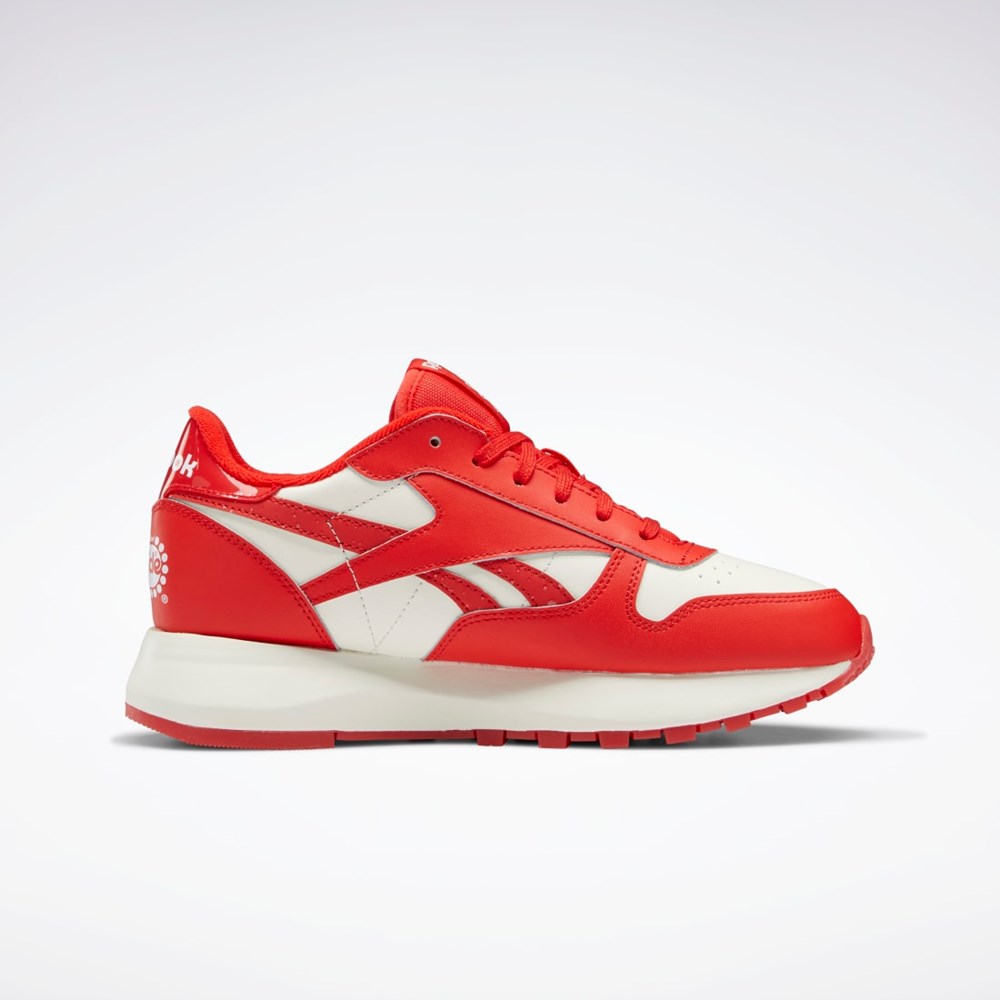 Reebok Popsicle Classic Leather SP Shoes Czerwone Czerwone | OCAW-82437