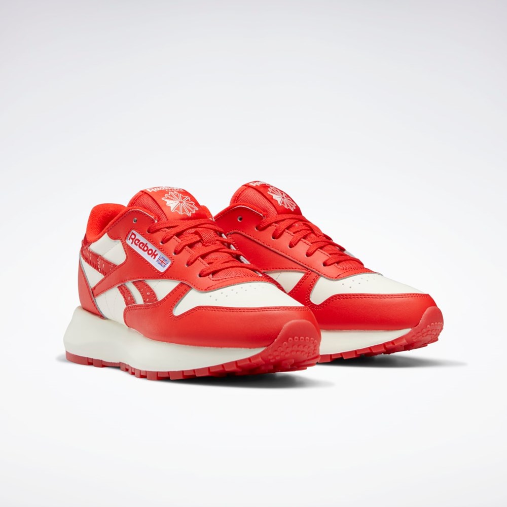 Reebok Popsicle Classic Leather SP Shoes Czerwone Czerwone | OCAW-82437