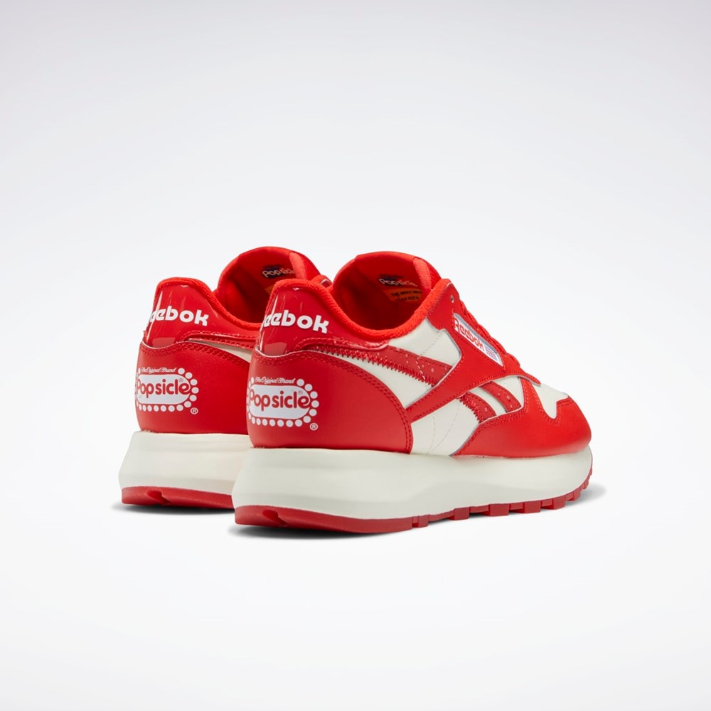 Reebok Popsicle Classic Leather SP Shoes Czerwone Czerwone | OCAW-82437