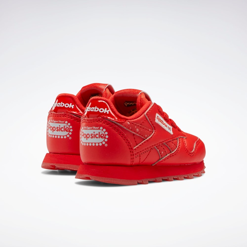 Reebok Popsicle Classic Leather Shoes - Toddler Czerwone Czerwone Czerwone | CFEQ-65380