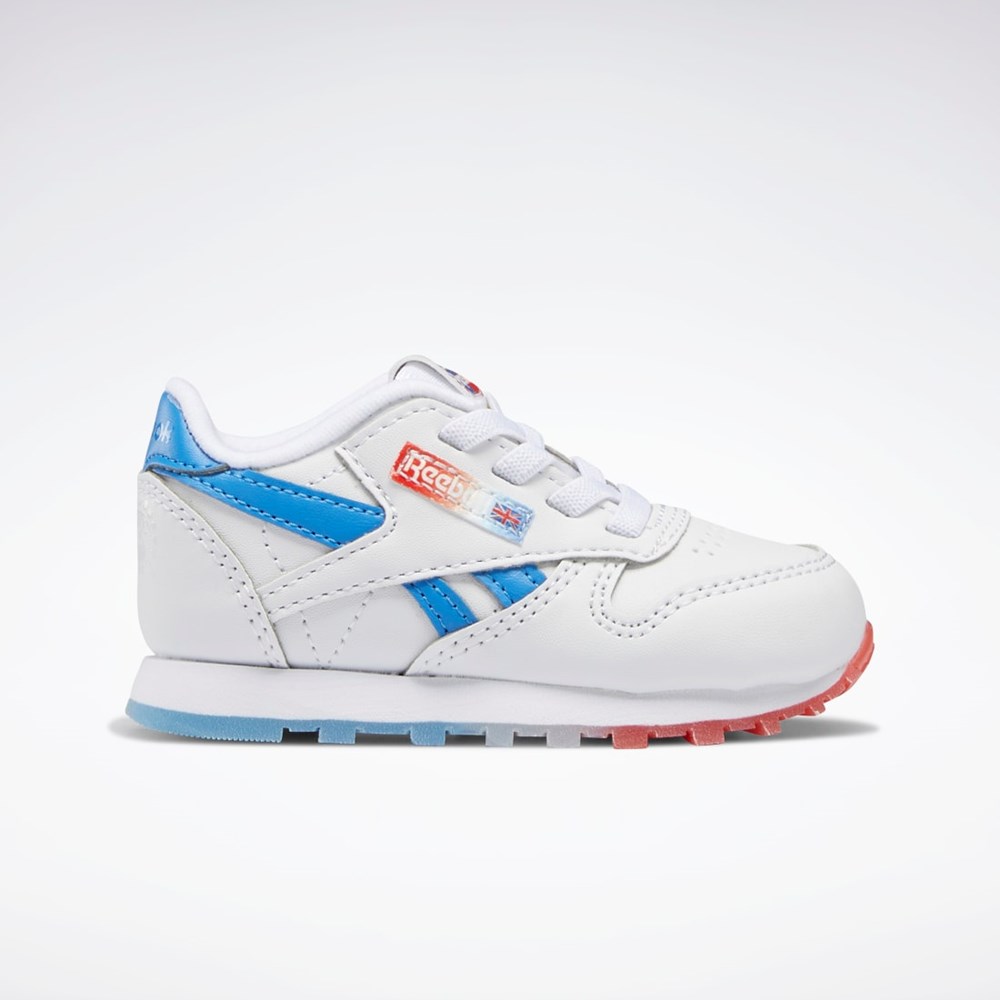 Reebok Popsicle Classic Leather Shoes - Toddler Białe Niebieskie Czerwone | GMWY-14593