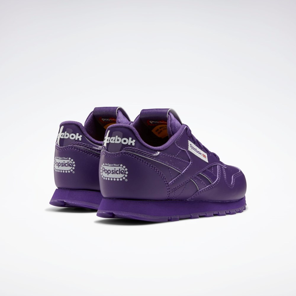 Reebok Popsicle Classic Leather Shoes - Preschool Fioletowe Fioletowe Fioletowe | MKEA-25680