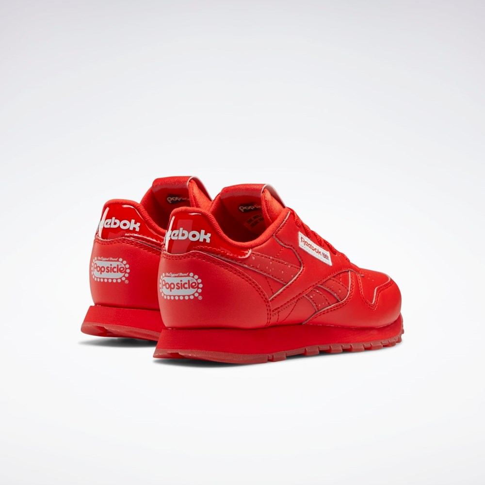 Reebok Popsicle Classic Leather Shoes - Preschool Czerwone Czerwone Czerwone | ROLE-24318