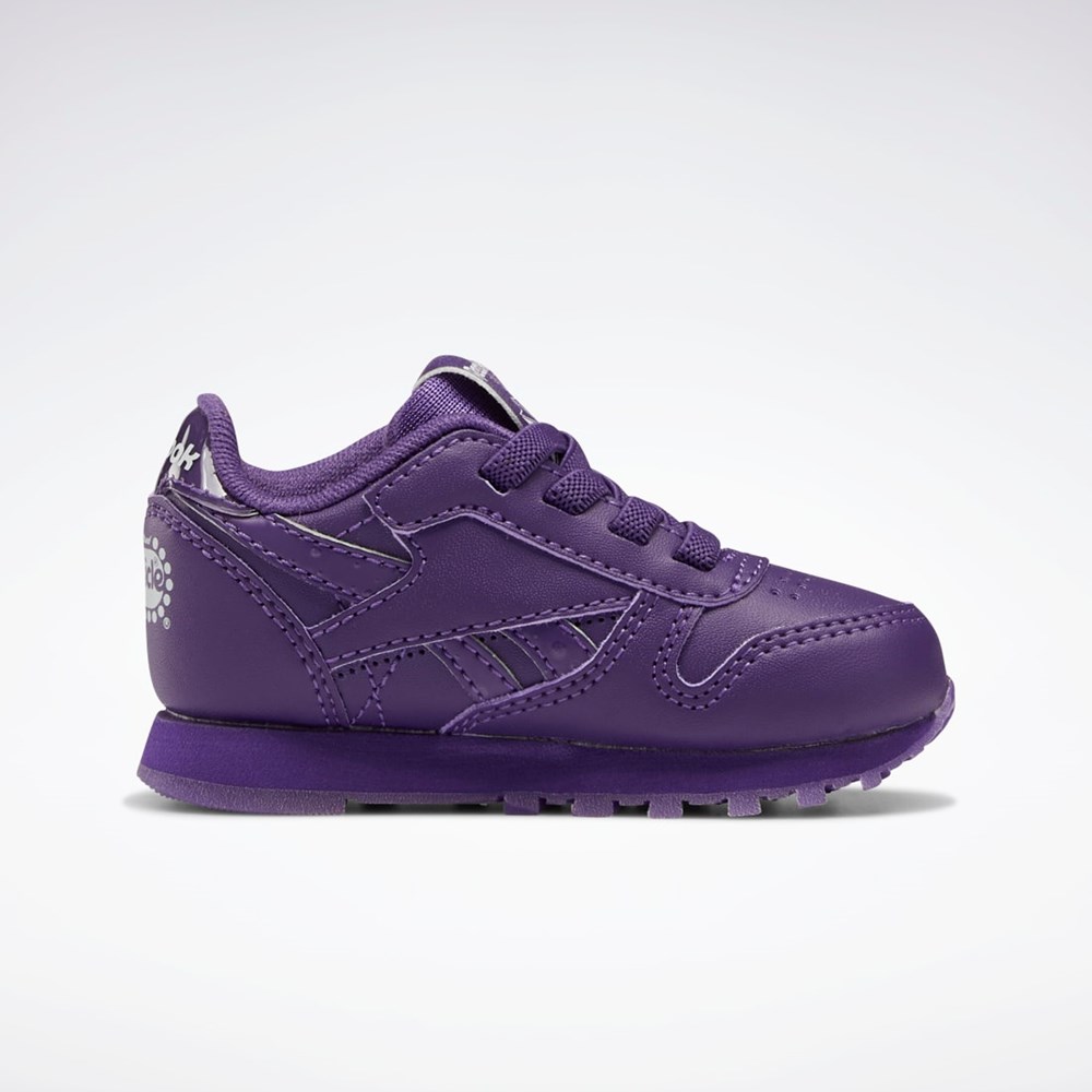 Reebok Popsicle Classic Leather Shoes - Toddler Fioletowe Fioletowe Fioletowe | WGSD-19267