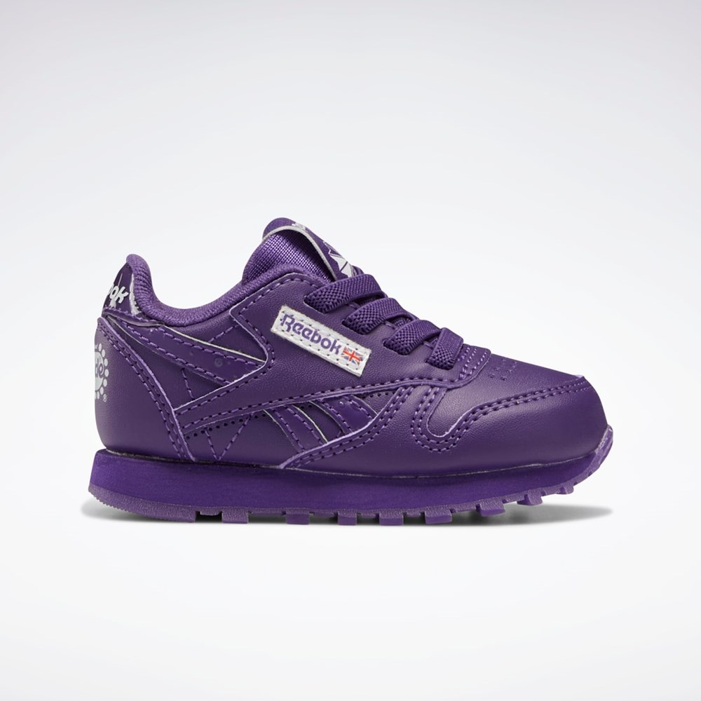 Reebok Popsicle Classic Leather Shoes - Toddler Fioletowe Fioletowe Fioletowe | WGSD-19267