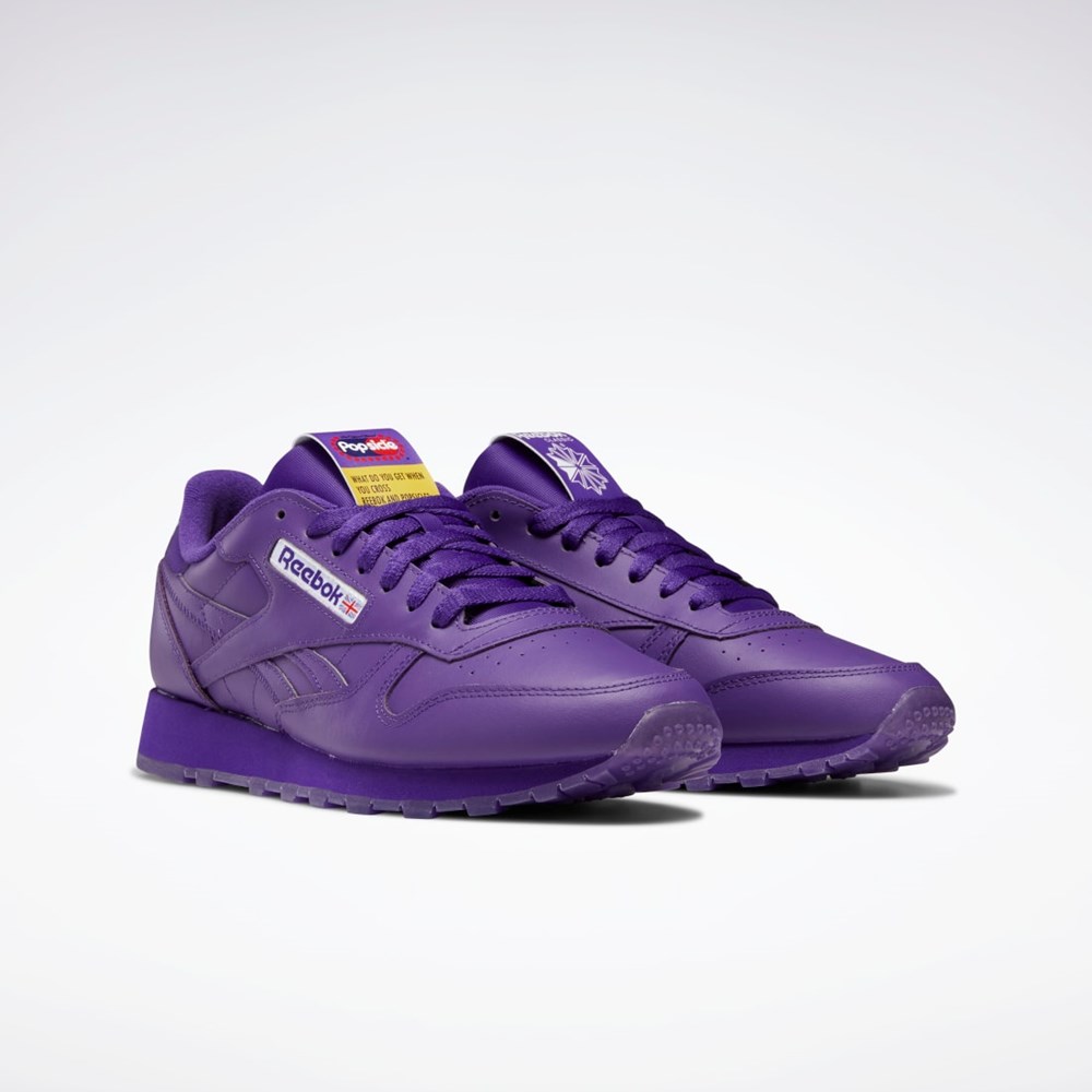 Reebok Popsicle Classic Leather Shoes Fioletowe Fioletowe Fioletowe | GZOK-39514