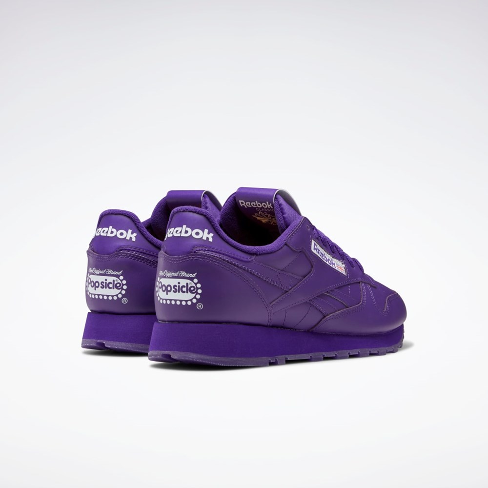 Reebok Popsicle Classic Leather Shoes Fioletowe Fioletowe Fioletowe | GZOK-39514