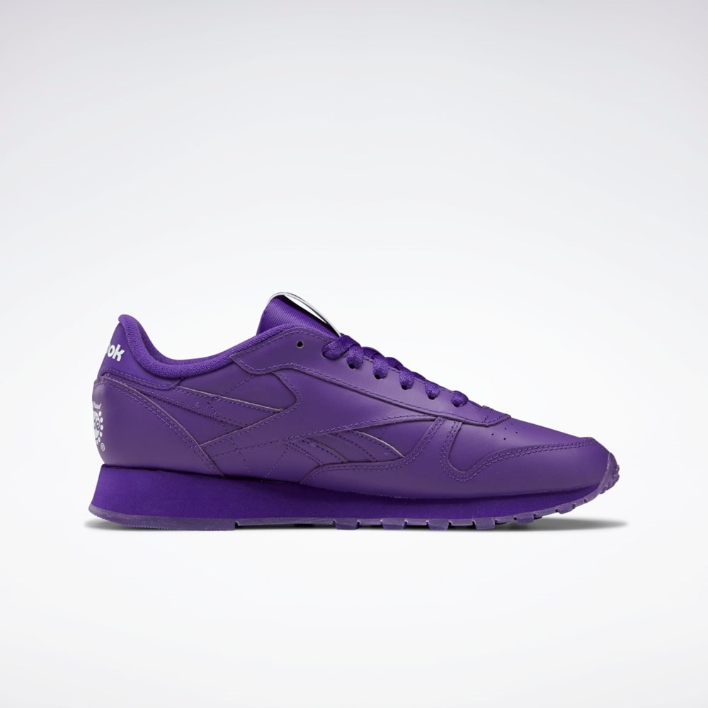 Reebok Popsicle Classic Leather Shoes Fioletowe Fioletowe Fioletowe | RXUZ-26701